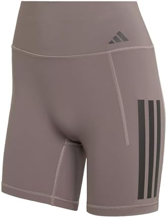 adidas Femme Optime Workout 3-Stripes Short Leggings, charcoal, XXS 7 Inch