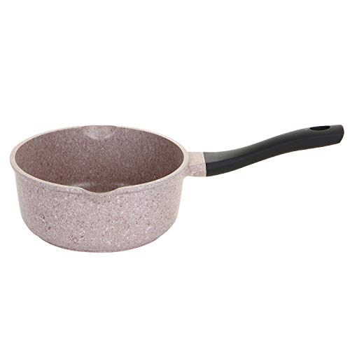 ROSSETTO Casserole de 20cm, Revêtement Anti-Adhérent Aspect Granite, Tous Feux Dont Induction