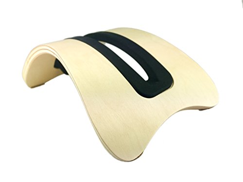 Sumgar®Einzigartige stilvolle Eleganz umweltfreundliche natürliche Holz Desktop Stand Handcrafted Halter Halterung für Apple Computer Macbook Pro/Air iPad (Birch) - 5