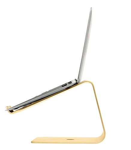 Slabo Notebookhalterung Laptopständer für MacBook / MacBook Air / MacBook Pro / Notebooks „Aluminium“ – GOLD - 3