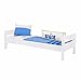 Produktbild Jugendbett 90 x 200 Dschungel Gästebett Einzelbett Single Bett mit Lattenrost Tagesbett Jugendbett Kinderbett Bettgestell Bett Sofa für Kinderzimmer Gästezimmer Schlafzimmer Schulen Bett Bettrahmen mit Lattenrost in Weiss Mia Buche massiv, inkl. Rollrost 90 x 200 cm