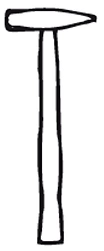 Connex COX850035 Hammerstiel, Esche, doppelt geschweift, für Hammer 800 g, Länge 350 mm - 2