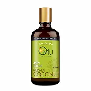 O4U Kerala Coconut Oil for - Skin & Scalp Moisturisation, Dandruff Control, Reducing Scars & Marks, Strengthened Hair | USDA Certified, 100% Pure & Organic | (100ml)