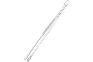 UTILYTAIS Pinzas de Cocina Profesional de Acero Inoxidable para Carnes - Precisión Recta para Emplatar y Corte de Jamón