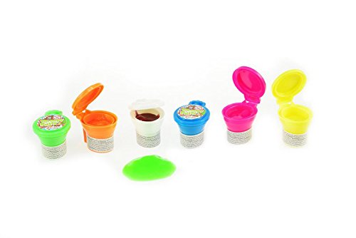 Partynelly® 6x Furz Schleim | Klo | Toilette | Pupsschleim |Mitgebsel | Putty | Kindergeburtstag | 6er Set