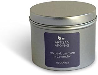Relaxing scented candle - Ho Leaf, Jasmine and Lavender
