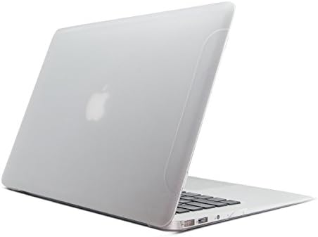 XIMENG Ultra Slim Matte Rubberized Plastic Hard Shell Snap on Case for MacBook Air 13 (A1466 / A1369) - White