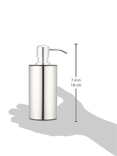 Wenko 21693100 Edelstahl Seifenspender Detroit, rostfrei, 8,7 x 16,3 x 6,3 cm, satiniert - 3