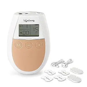 Lifelong LM315 Electric Nerve Stimulation Pulse Tens Massager Digital Massage Machine for Body with 4 Gel Pads, 5 Massage Modes and 16 Intensity Levels Massager for Physiotherapy and Pain Relief