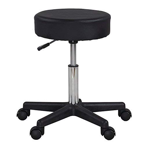 examen Display4top Noir réglable pivotant Rolling Coussin de massage Tattoo hydraulique Salon Tabouret avec , 5 roues de verrouillage