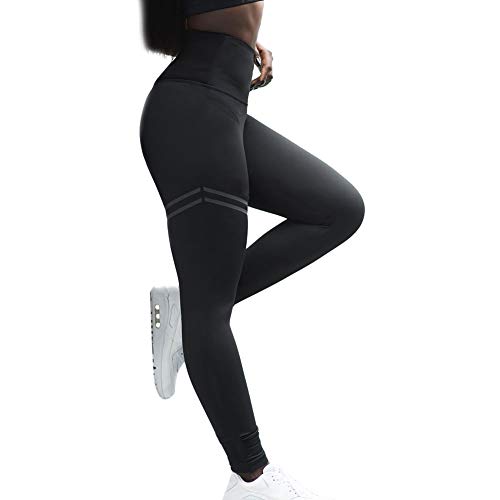 Suppyfly Legging Slim de Compression Haute Anti-Cellulite pour Femmes pour Le contrôle du Ventre et la Course à Pied