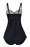 Aidonger Damen Bikini Plus Size Tankini Bauchweg, M-4XL - 2