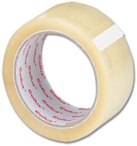 6x Clear Buff Parcel Packing Tape - 48mm x 66m