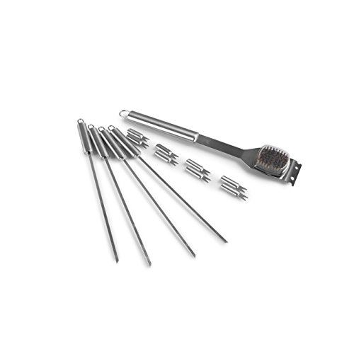 Rustler RS-0524 Grillbesteck Set im Aluminium Koffer, 18-teilig, silber, 58 x 10,5 x 4 cm - 4