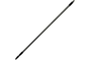 Keroppa Palo Mango Telescópico Mango para Fregona Escoba y Mopa Con Rosca Extensible Resistente Fácil Almacenado Medida Ajustable de 1,1 a 2 metros Gris