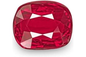 Anuj Sales 8.25 Ratti Burma Myanmar Ruby Manik Stone Original Certified Unheated Antique Burmese Mines Real Manikya Ratan for Men and Women, 8.25, Gem, Ruby, 8.25, Gemstone, Ruby