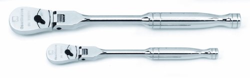 GearWrench 81216F - Juego de 2 piezas de carracas con mango pulido y mango flexible