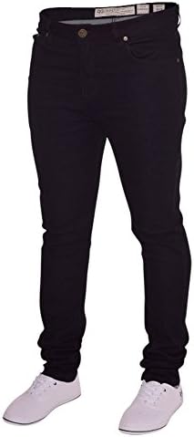 Boys Childrens Skinny Stretch Slim Fit Denim Jeans Adjustable Inner Waistband