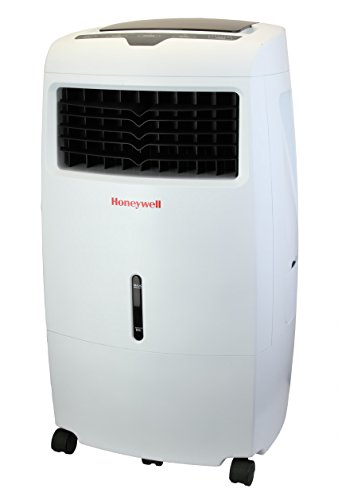 Honeywell Verdunstungsluftkühler, mobiles Klimagerät, kühlt und reinigt die Luft bis 28 m², Fernbedienung, 25 LWassertank, energieeffizient, weiß, CL25AE - 2