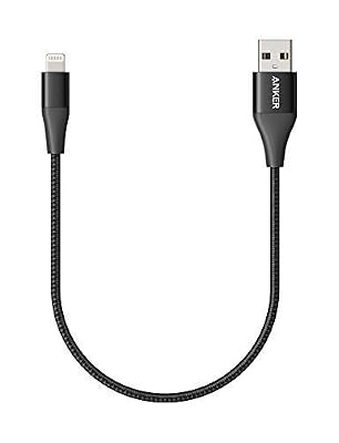 Anker [Certifié MFi] Powerline+ II Câble Lightning DE 30 cm - Compatibilité Parfaite avec iPhone XS/XS Max/XR / X / 8/8 Plus / 7/7 Plus / 6/6 Plus / 5S / C et iPads