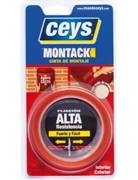Ceys Double-Sided Multi-Material Adhesive Tape, 2.5 x 19 mm by ceys