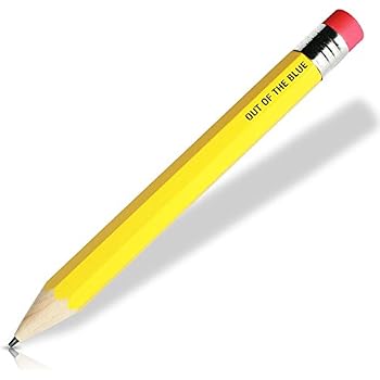 2 Riesen-Bleistifte Aus Holz, 34 Cm Lang – Mit Radiergummi & Kappe, Perfektes Spielzeug & Geschenk Für Kinder & Kreative