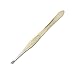 Precision Eyebrow Tweezers Stainless Steel Professional Fine Tweezers Angled Slant Tip Makeup Masters - Golden