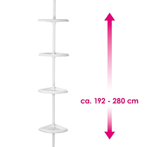 bremermann® Teleskop-Eckregal, weiß, Position variabel, Höhe bis max. ca. 280 cm - 2