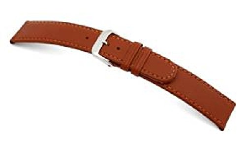 RIOS1931 Uhrenarmband Ecco Rindleder Cognac Medium Bandanstoss 18 mm RIOS1931 Uhrenarmband Ecco Rindleder Cognac Medium Bandanstoss 18 mm