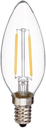 Kyutec C35, 2 W, WW, T02, A + +, LED Filament E14 Candle bulb 2 W, 2 Watt, E14, No 12 x 3.5 x 3.5 cm