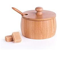 Excelsa ECO Living formaggera/azucarero con cuchara, bambú, marrón