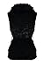 Catch One Ladies Faux Fur Velvet Touch Gilet Womens Warm Waistcoat Belted Coat