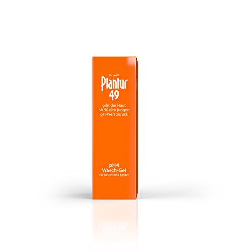 Plantur 49 Wasch-Gel, 2×200 ml, altersgerechte Hautpflege für die Haut ab 50 mit pH4 - 2