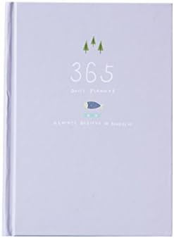 Cute 365 Days Planner Refills Daily Weekly Monthly Calendar Schedule Notebook Diary Bound To-Do-List Book Agenda Organizer School Stationery (Light Purple)