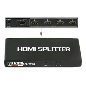 Generic 4 Port 1080P HDMI Splitter, 1. 3 Version, Support HD TV / Xbox 360 / PS3 etc