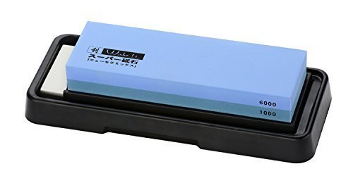 Nass/Kombi Schleifstein, Wetzstein, Wasserstein set 6000/1000 für Wakoli Damastmesser