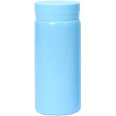 Small Thermos Flasks Stainless Steel - Cute Water Bottle Vacuum Insulated Bottle for Hot and Cold Drinks BPA Free One Light Blue 200 ml