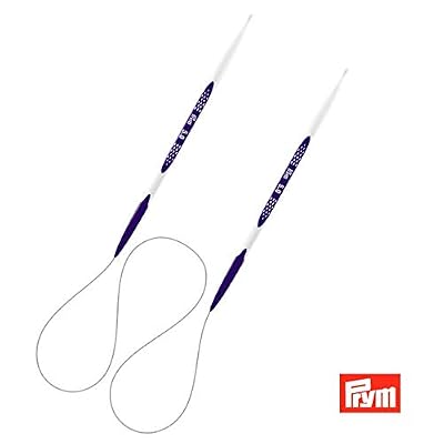 Prym Aiguilles à Tricoter circulaires Design Ergonomique/Aiguilles, métal, Multicolore, 7 mm, Longueur : 80 cm