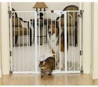 CARLSON HARDWARE PET GATES 916040 Carls Walk Through Gate with Pet Door, 42-Inch, Wide by Phillips Feed &amp; Pet Supply [Pet Supplies]