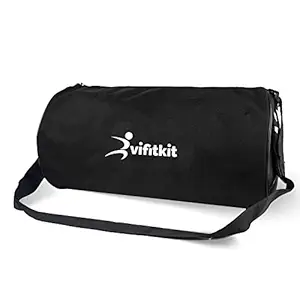 VIFITKIT Gym Bag for Men & Women, Duffel Bag for Travel, Multi-Purpose Bag with Spacious Storage Compartment & Durable Zipper Closure (22.5 litres)