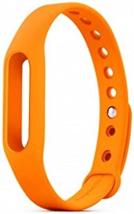 SUMLINK Replacement Wristband Silicon Wrist Strap Band Strap For Xiaomi Mi Band (Orange)