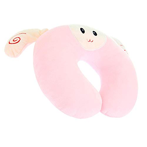 Preisvergleich Produktbild Lounayy Kissen Adult Multifunktionale Arbeitsspeicher Baumwolle Büro Basic Mode Nackenkissen Flugzeug Reisekissen Portable U Typ Halskissen Green (Color : Pink, Size : One Size)