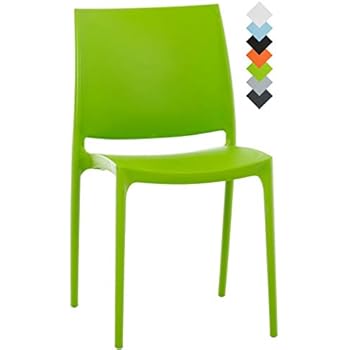 CLP XXL-Bistrostuhl AIR aus Kunststoff I Gartenstuhl mit Einer Sitzhöhe