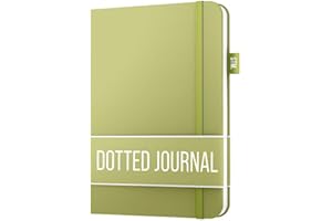 Scribbles That Matter A5 Bullet Dotted Journal - Ton carnet a5 pointillés Couverture rigide 120 g/m², 150 papier épais résistant aux saignements pour le travail (5,75 x 8,5) pouces