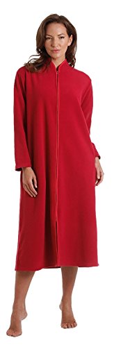Ladies Zipped Soft Fleece Dressing Gown 4045 Pink 22 24 | Desertcart Cayman  Islands