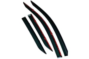 K - KONNEKT Wind Deflector Set for Toyota CHR | Set of 4 - Front and Rear | 2017-2022 (Black)