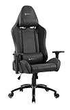 Base de metal Newskill Takamikura - Silla gaming profesional (inclinación y altura regulable, reposabrazos ajustables, reclinable 180º), Color Negra
