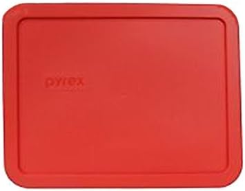 Pyrex Red 6-cup Rectangular Plastic Cover 7211-pc by Pyrex
