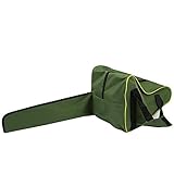 Tamaño: 90 x 28 x 26 cm. Bolsa de transporte para motosierra de 35 cm, color verde militar, resistente, impermeable, con cadena Oxford, bolsa de almacenamiento protectora para Lumberjack GJB51
