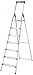 Produktbild Hailo 8040-707 - 7 XXL-treden Aluminium beveiligings- huishoudladder